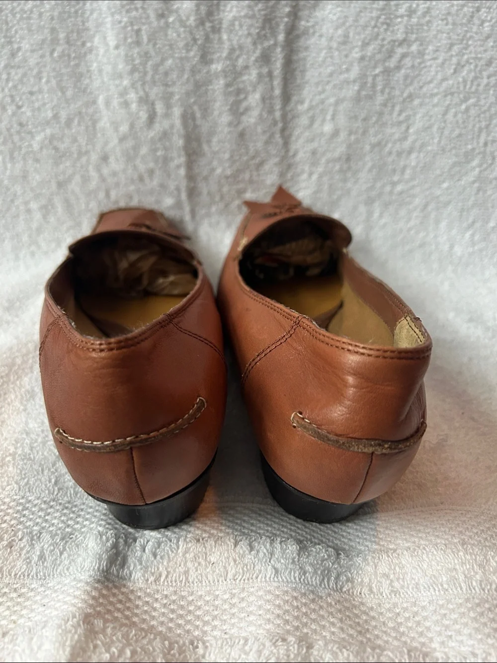 Liz Claiborne Men's Tan Leather Tassel Loafers